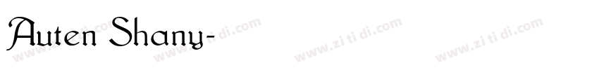 Auten Shany字体转换